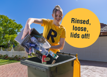 Image of a yellow bin